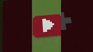 Minecraft: YouTube Logo 2017 #shorts