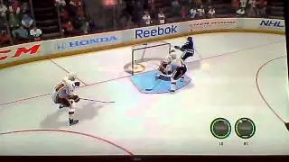 OFF THE BOARDS  CRAZY NHL 12 GOAL ! F/Tim Connolly and Tomas Kopecky