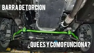 &iquest;Qu&eacute; es la barra de torsi&oacute;n y como funciona?