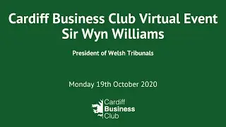 Sir Wyn Williams, President of Welsh Tribunals - Monday 19th October 2020