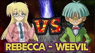 Rebecca vs Weevil - Yugioh Duelist Kingdom Ultimate Tournament - #yugioh #yugiohcards