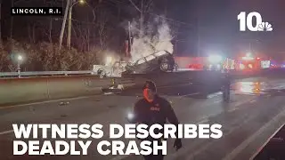 Witness describes crash that killed 2 Bryant University students, man