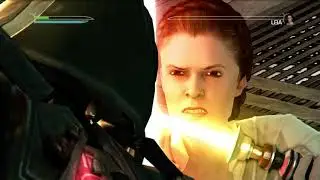 Star Wars Starkiller  defeats Leia DLC