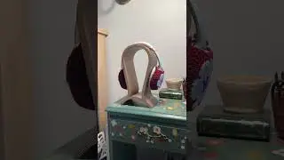Making crochet flower headphone covers!