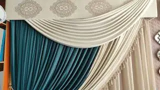 new sofa set and curtain with design box