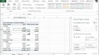Excel - Pivot Tables totals and subtotals - ontracktv