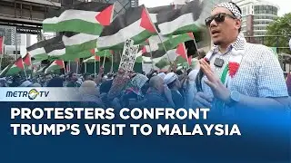 Protesters Rally Outside US Embassy in Kuala Lumpur Ahead of Trump Visit