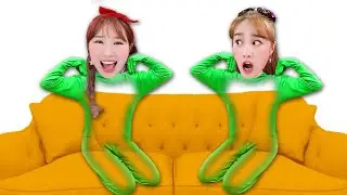 지니가 투명인간이 된다면?! Pretend play about invisible girl