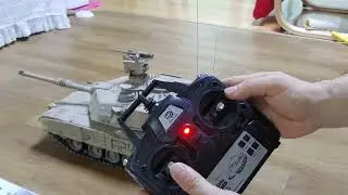 RC카car탱크M1A2하체FULL메탈(헝롱1:16프리미엄)주행테스트⚡️번개장터or중고나라~바람에언덕에서 