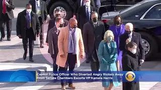 Eugene Goodman, Capitol Police Officer Who Diverted Angry Rioters Away From Senate Chambers, Escorts