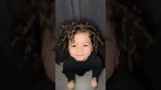Curly baby girl doing pooki dance#trending #funnymallu #malluscomedy #comedy #pookie #funny #share