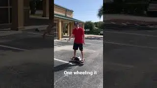 My kid learning to one wheel @Witz352 in St Auggie. Witzwheel.com