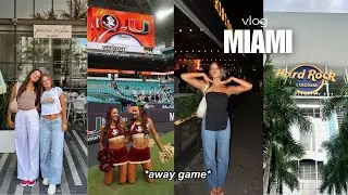 MIAMI Vlog *away game as a college cheerleader*