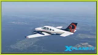 X-Plane 12 | VFR Flight: Baron 58 from Malone to Watertown