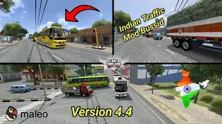 Indian Traffic Mod | BUSSID v4.4 | Realistic Traffic Experience🚍🇮🇳 #bussid #bussidmod #trafficmod