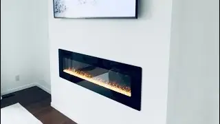 Step by step DIY box frame for to build your own electric fireplace #diyfireplace