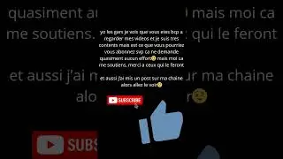 abonnez vous (vs svez comment on mets de la musique ?)