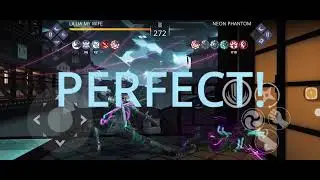 Shadow Fight 3: Neon Phantom vs Neon Phantom itself (after fix)