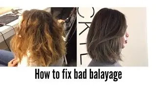 HOW TO COLOUR CORRECT BALAYAGE OMBRE | FIX VERY BAD BALAYAGE |NICKY LAZOU