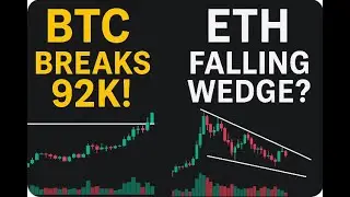 Bitcoin Holds 92K Support! 🚀 Ethereum Falling Wedge Breakout Incoming?