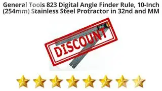 General Tools 823 Digital Angle Finder Rule, 10-Inch (254mm)  | Review and Discount