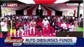 LIVE: President Ruto lands in Malindi to Presides Over NYOTA Capital Disbursement