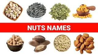 Learn nuts name in English🌈Seeds names in English 💥Nuts and seeds names 💥Nuts pictures💚💗