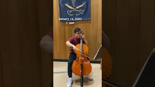 1 year cello learning progress video is up. Check out my channel for the full 20mins long!!!