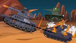 Brother of Morok tank go to help Morok tank - Cartoons about tanks - Cartoon Tank Animation