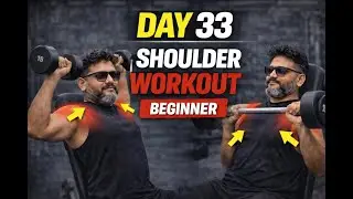 Day 33 | Shoulder Workout for Beginners | Daily Workout #workoutroutine #fitnesstips