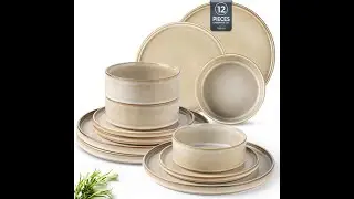 AmorArc Ceramic Dish Set (12pc) Review - Pros & Cons - AmorArc Ceramic Dinnerware Sets