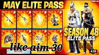 May Elite Pass Free Fire 2022 || Season 48 ELITE PASS Full Video | May Elite pass Free fire