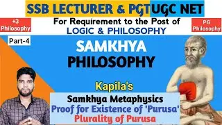 Samkhya Philosophy, Samkhya Metaphysics, Proof for Existence of Purusa, Plurality of Purusa