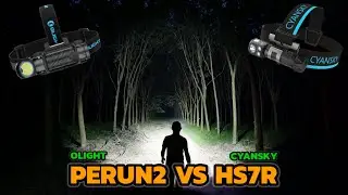 ไฟฉายคาดหัว Cyansky HS7R VS Olight Perun2 ศึกคาดหัวบ้าพลัง วัดกันไปใครดีกว่า EP.121