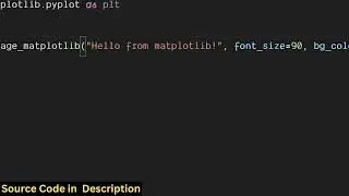 Python 3 Matplotlib Script to Convert Raw Text to PNG & JPG Image