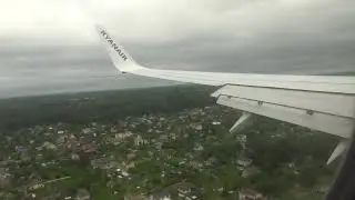 Vilnius airport landing