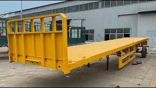 Customizable Flatbed Semi-Trailer from China | Aorun Brand | 20ft 40ft Container Locks