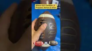 Wilson GST Football. Prepped. Before & After. #footballshorts #footballedits #youthfootball