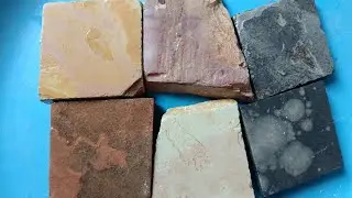 4 Colour Shell stone Soft Wet cleaning Video 💖#slateitems #satisfying #asmreating #asmrvideo #asmr