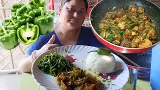 Dao Boiler Jwng Shimla Mirch🎉Chicken With Capsicum Recipe🫕 Simple Bodo Cooking Eating