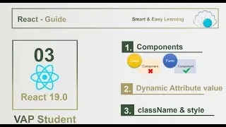 03 - Function Components | Dynamic attribute | className | style | ReactJS | Tamil