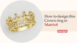 How to Design a Crown Ring in 3D | Jewelry Design Tutorial #gemvision #jewelrydesign #caddesign