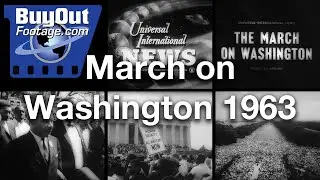 The March on Washington 1963 | HD Stock Footage