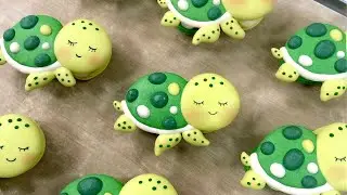 The cutest turtles you've ever seen! #macarons [SUGAR BEAN]