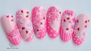 Урок по созданию романтического маникюра с розами 🌹 Рисование цветов на ногтях: просто для начина...
