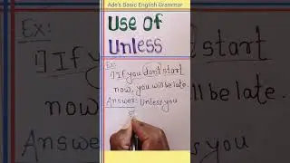 Unless | If unless #shorts #ssc #hsc