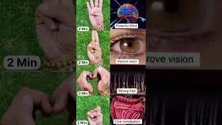 Hand Yoga For Brain, Hair, Vision And Constipation #shorts #yoga