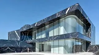 Inside a $100 Million Black Marble Mega Mansion With Curved Glass Design  Ultimate Luxury Home Tour
