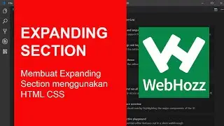 Belajar HTML CSS : Membuat Expanding Section