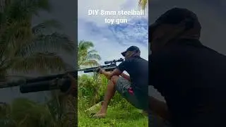 DIY 8mm steelball PVC toy gun #diy